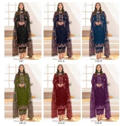 Zarin 141 Georgette Designer Pakistani Dress Wholesale