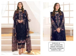 Zarin 141 Georgette Designer Pakistani Dress Wholesale