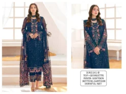 Zarin 141 Georgette Designer Pakistani Dress Wholesale