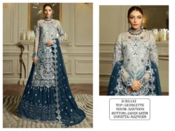 Zarin 143 Georgette Pakistani Sharara Suit wholesale