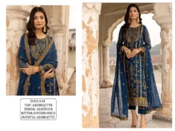 Zarin 144 Georgette Pakistani Suit Material