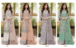 Zarin 149 Butterfly Net Pakistani Suit With Sequence Embroidery