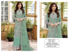 Zarin 149 Butterfly Net Pakistani Suit With Sequence Embroidery