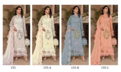 Zarin 155 Georgette Pakistani Dress Material With Embroidery Work