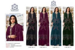 Zarin 156 Georgette Pakistani Long Dress With Embroidery Work