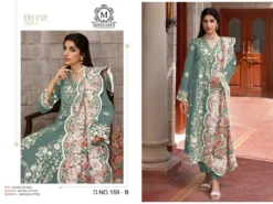 Zarin 159 Cotton Dress Material With Embroidery