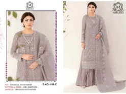 Zarin 165 Organza Pakistani Dress Material