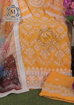 Zarin 176 Pakistani Dress Material With Embroidery Work