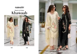 Zaveri Black And White Khawaab Ready Made Collection