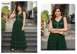 Zaveri Jump Suit Color Edition 2 Fancy Chinon Collection