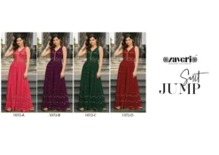 Zaveri Jump Suit Color Edition 2 Fancy Chinon Collection