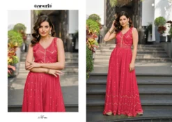 Zaveri Jump Suit Color Edition 2 Fancy Chinon Collection