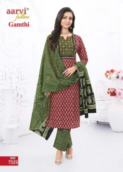 Aarvi Gamthi Vol 5 Ready Made Cotton Printed Collection