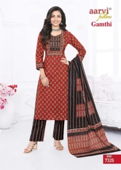 Aarvi Gamthi Vol 5 Ready Made Cotton Printed Collection