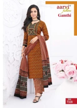 Aarvi Gamthi Vol 5 Ready Made Cotton Printed Collection