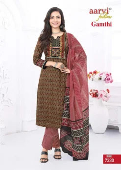 Aarvi Gamthi Vol 5 Ready Made Cotton Printed Collection