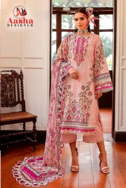 Aasha Queen Court Vol 9 Chiffon Dupatta Pakistani Suit