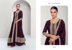 Aashirwad Creation Maria Top Palazzo Dupatta Set