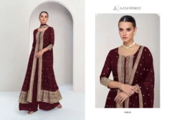 Aashirwad Creation Maria Top Palazzo Dupatta Set