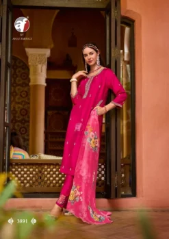 Af Shehnai Vol 8 Dola Silk Kurti Bottom With Dupatta Collection