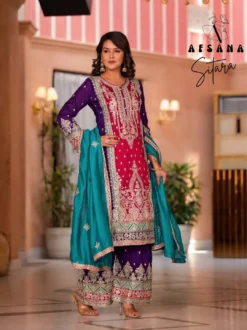 Afsana Sitara Premium Silk Ready Made Dress Collection