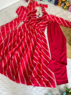 Alia 364 Organza Taby Silk Gown With Dupatta