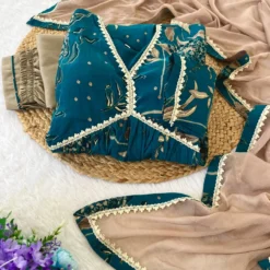 Alia Cut 351 Kurti Bottom With Dupatta And Print Hand Work