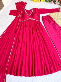 Alia Cut 353 Top Bottom With Dupatta Khatli Work Latest Collection