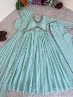 Alia Cut 354 Top Bottom With Dupatta Hand Work Collection