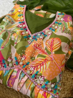 Alia Cut 357 Kurti Salwar with Dupatta khatli Work