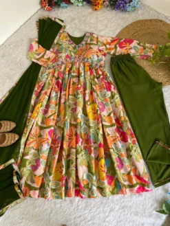 Alia Cut 357 Kurti Salwar with Dupatta khatli Work