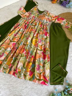 Alia Cut 357 Kurti Salwar with Dupatta khatli Work