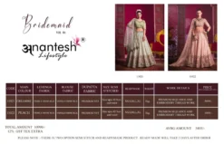 Anantesh Bridemaid Vol 4 Ready To Wear Bridal Lehenga Choli Designs