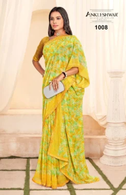 ANK Avatar Heavy Georgette Saree With Swarovski Work