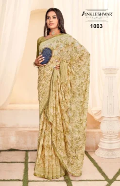 ANK Avatar Heavy Georgette Saree With Swarovski Work