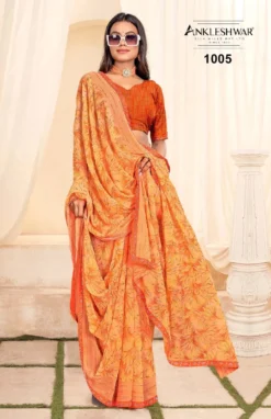 ANK Avatar Heavy Georgette Saree With Swarovski Work