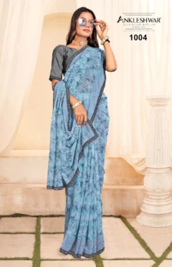 ANK Avatar Heavy Georgette Saree With Swarovski Work