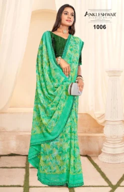 ANK Avatar Heavy Georgette Saree With Swarovski Work