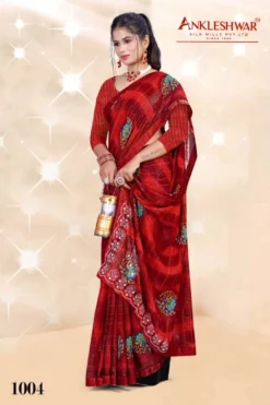ANK Bomb Blast Heavy Simmer Print Saree