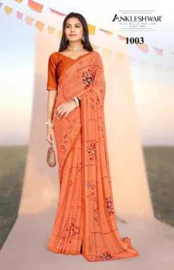 ANK Casino Weight less Saree With Swarovski Work