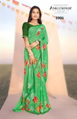 ANK Casino Weight less Saree With Swarovski Work