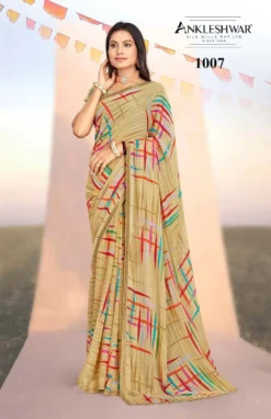 ANK Casino Weight less Saree With Swarovski Work
