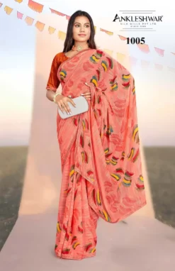 ANK Casino Weight less Saree With Swarovski Work
