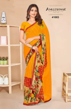 ANK Chulbul Georgette Flower Printed Saree