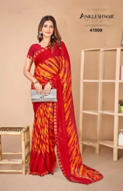 ANK Chulbul Georgette Flower Printed Saree