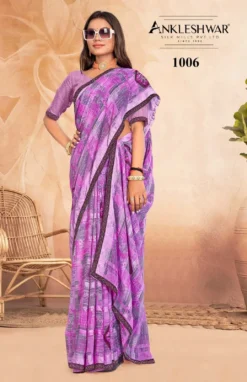 ANK hungama Vol 01 Weight less Saree With Swarovski Work