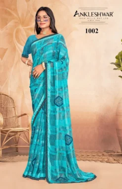 ANK hungama Vol 01 Weight less Saree With Swarovski Work