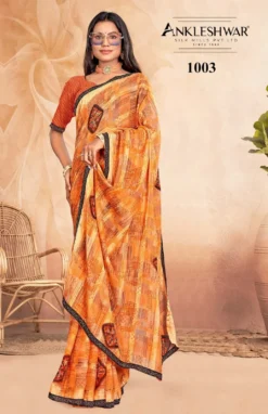 ANK hungama Vol 01 Weight less Saree With Swarovski Work