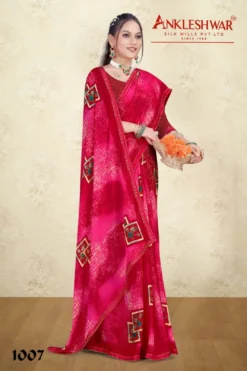 ANK Pragati Vol 01 Zometo Print With Full Saree Work Swarovski