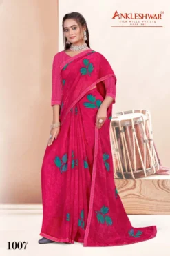 ANK Saarthak Vol 01 Georgette Saree With Swarovski Work